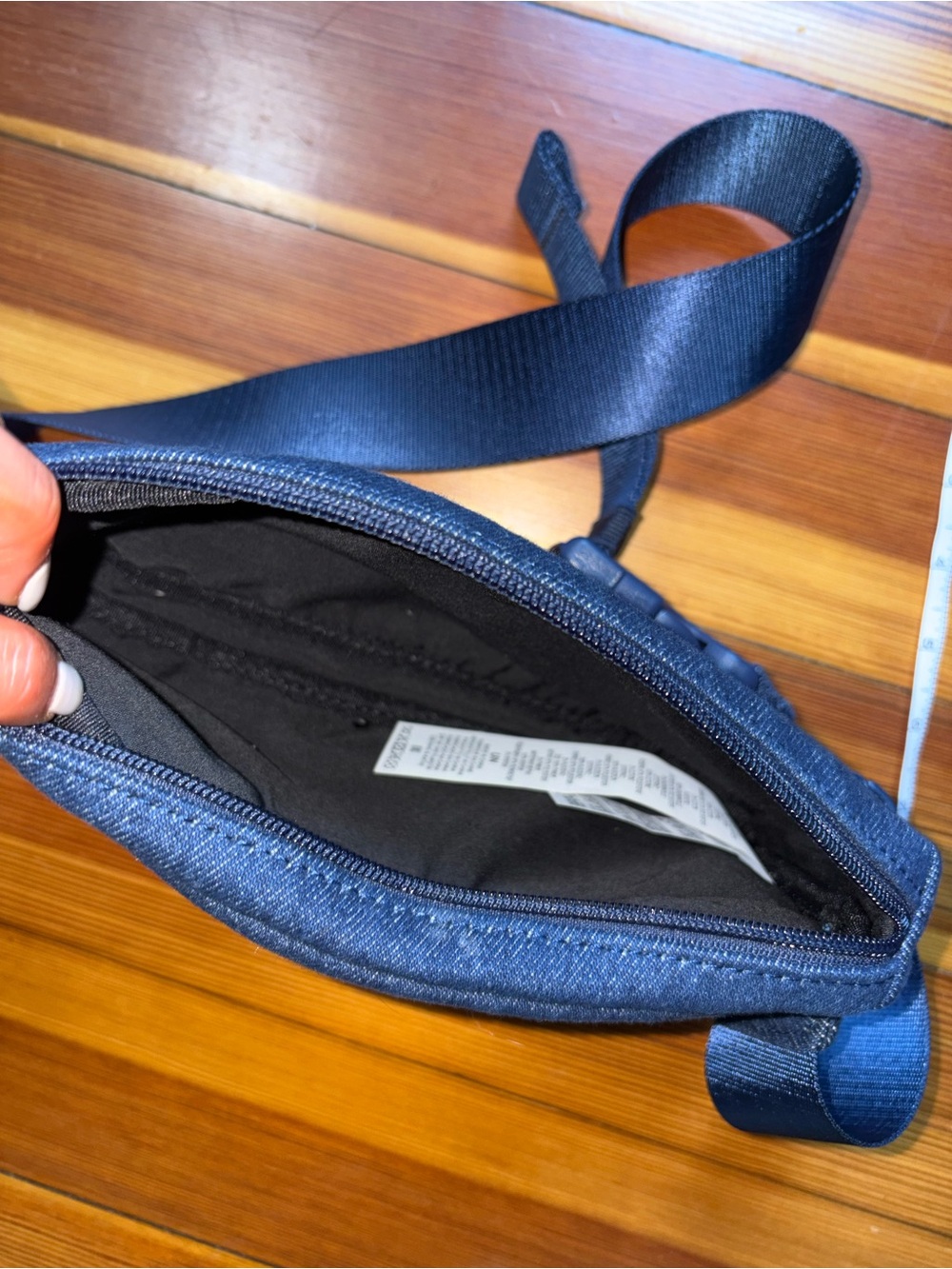 Levi's Dark Denim Waist Bag with Adjustable Strap - Picture 6 of 6